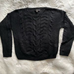 Black knit sweater